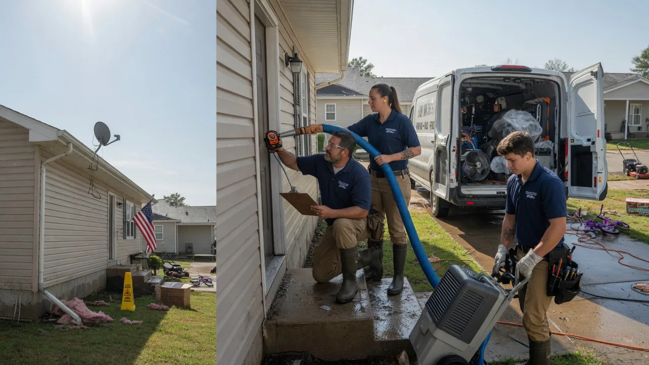 Ceiling Water Damage Restoration in Belleville, WI near me